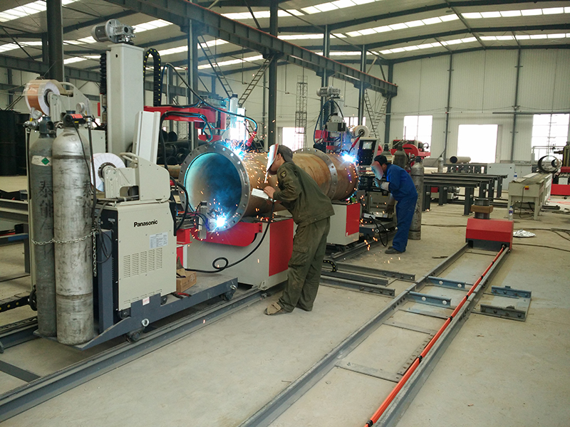 管道预制自动焊接中心(滚轮+自重)(平焊法兰)(图2) 管道预制自动焊接中心(滚轮+自重)(平焊法兰)(图2)