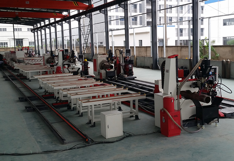 固定车间式管道预制生产线(图4) 固定车间式管道预制生产线(图4)