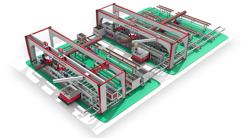 移动车间式管道预制生产线(图3) 移动车间式管道预制生产线(图3)